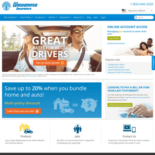 Wawanesa Insurance: California Auto, Home & Renters Coverage