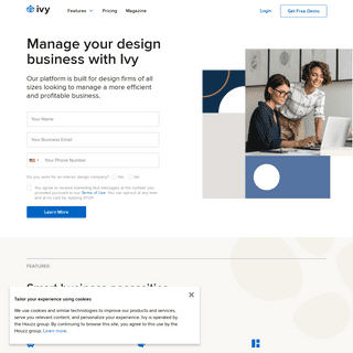 Business Management Software For Designers | Ivy