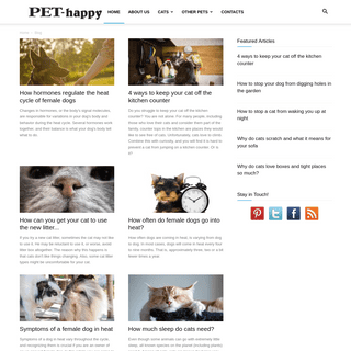 PET-happy.com - Tips to Improve Your Pet's Behavior, Health and Life...