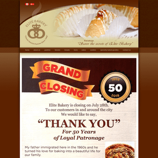 Burnaby Danish Bakery, Danish Pastries, Elite Bakery Serving Metro Vancouver BC Wholesale Baked Goods