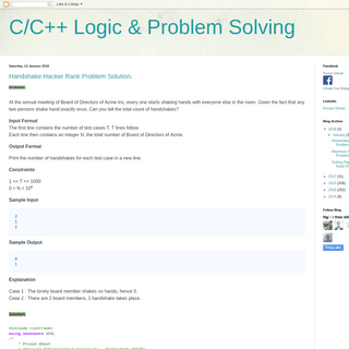 C/C++ Logic & Problem Solving