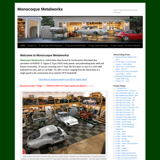 Monocoque Metalworks - Jaguar E-Type body panels and shell restoration