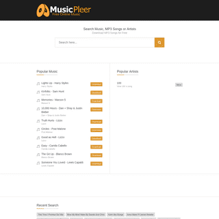 MusicPleer Mp3 Download - Free Online Music