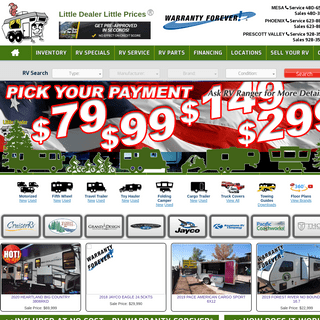 Little Dealer Little Prices | Arizona RV Dealer | Top 50 RV Dealer | Best RV Pricing Guaranteed | RV Warranty Forever
