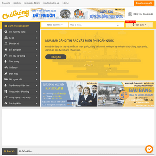 Mua bán đăng tin rao vặt miễn phí toàn quốc - Chugiong.com