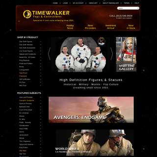 Timewalker Toys & Collectibles | 1/6 Scale Collectible Figures, Accessories and Vehicles