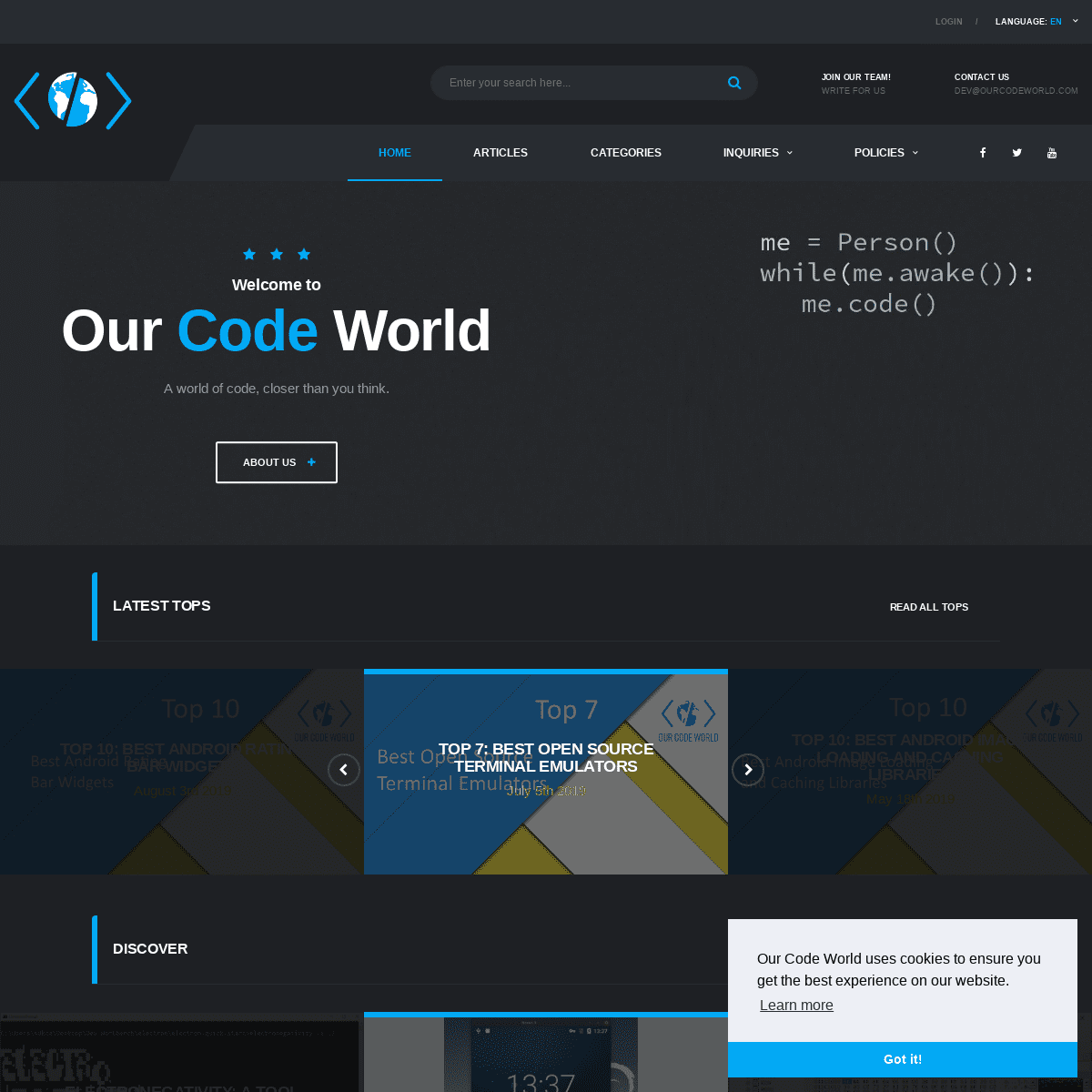 Welcome to Our Code World  | Our Code World 