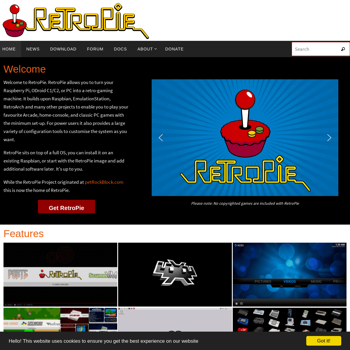 A complete backup of retropie.org.uk