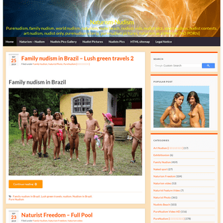 Naturism-Nudism â€“ Purenudism, family nudism, world nudism, naturism, nude beach, nudists vids, nudist pics, sport nudism, nudi