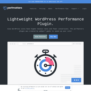 perfmatters - The #1 Web Performance Plugin for WordPress