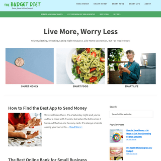 The Budget Diet - Earn, Save & Live Smart.