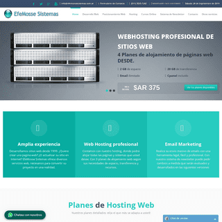 EfeMosse Sistemas Argentina | Desarrollo Web, programación, posicionamiento, hosting web y consultoria de Internet