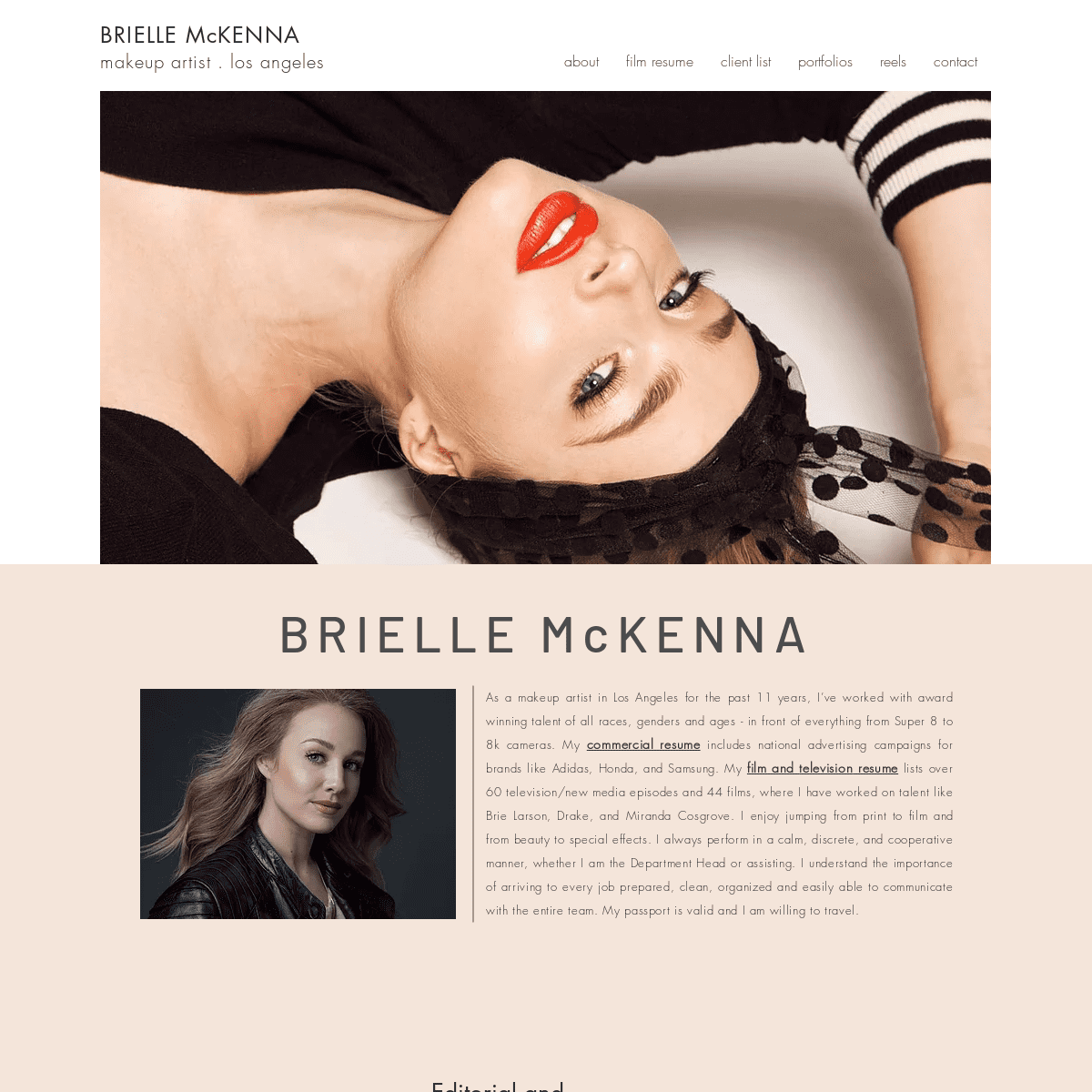 Brielle McKenna | Los Angeles Makeup Artist