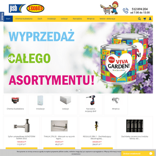 Internetowy sklep budowlany - materiaÅ‚y budowlane - Ekobud-sklep.pl