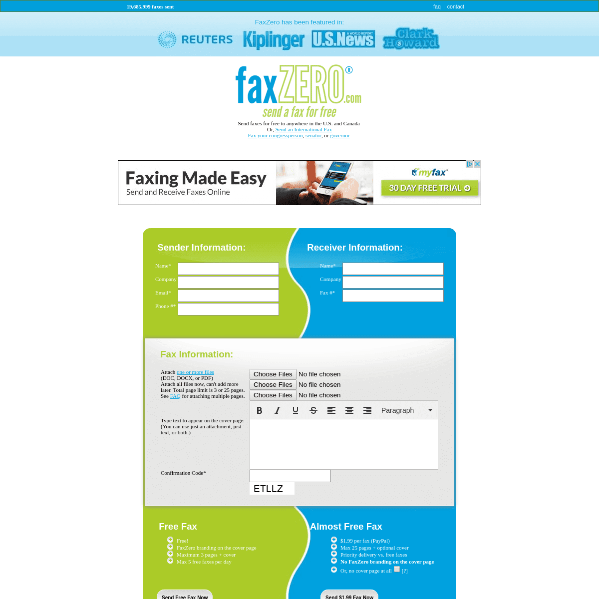 Free Fax • Free Internet Faxing