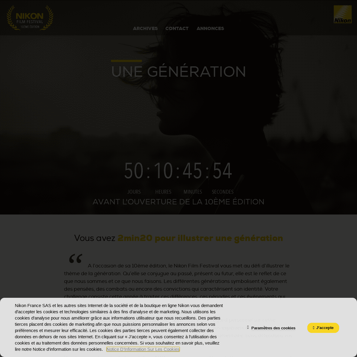 Nikon Film Festival - [Une génération]