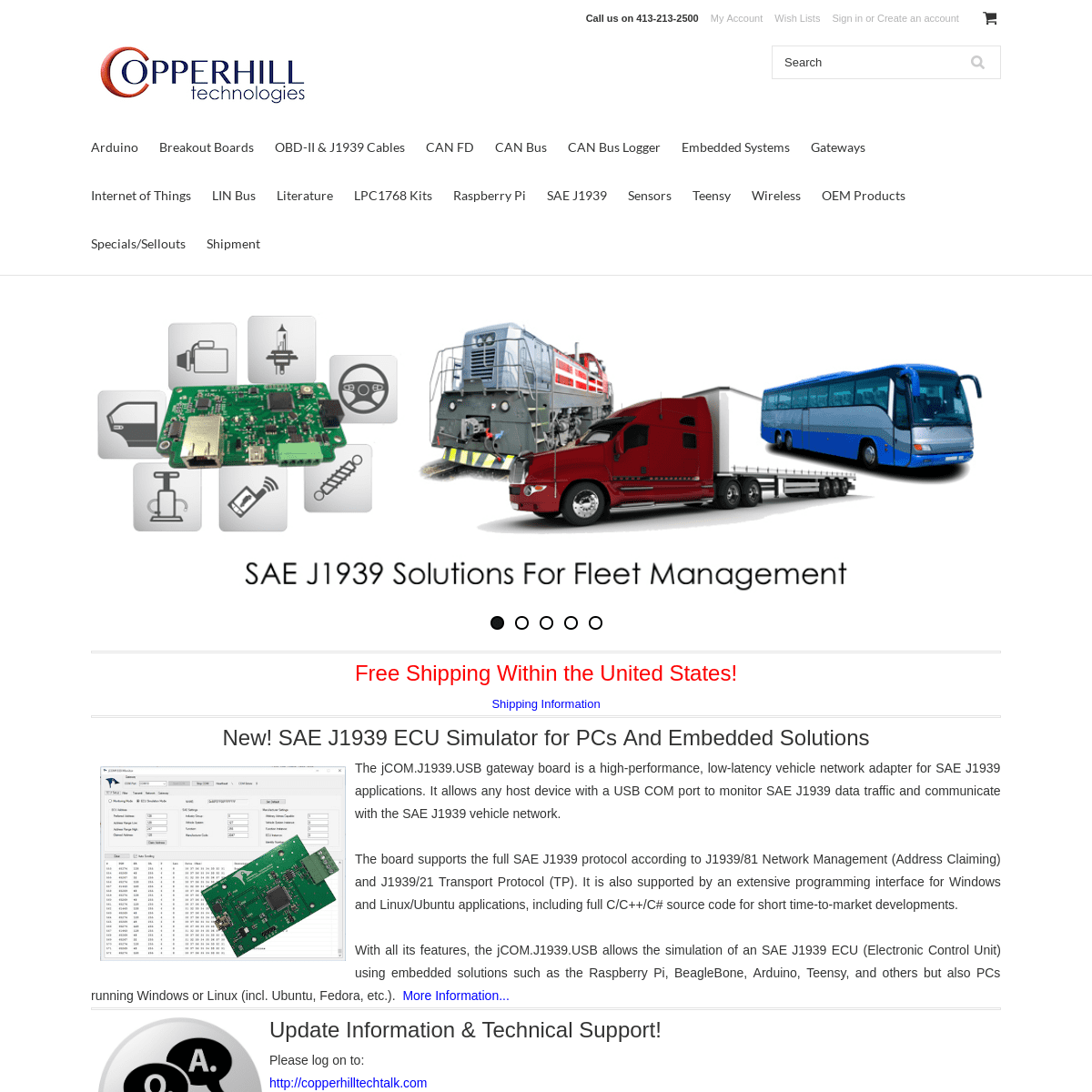 Copperhill Technologies - Automotive, SAE J1939, CAN Bus, Robotics, IoT, Industrial Prototyping