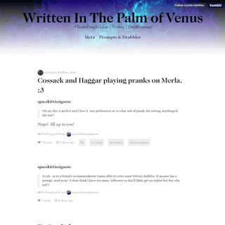Written In The Palm of Venus