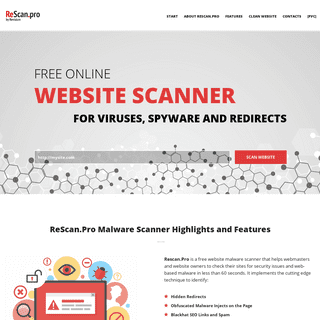 Free online website scanner - ReScan.pro