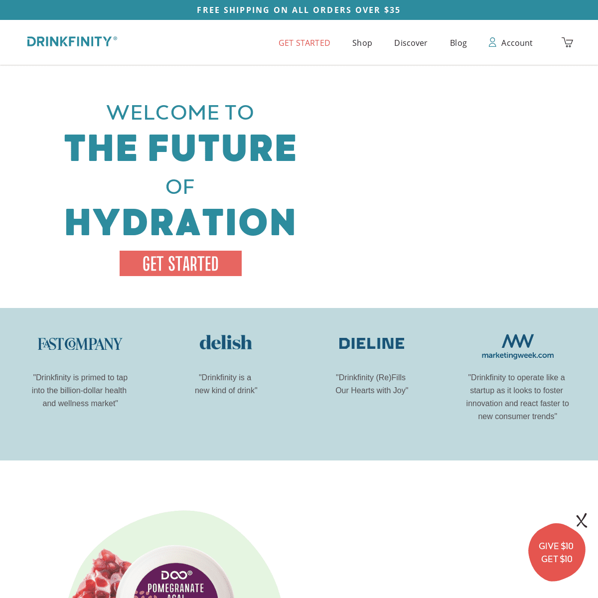 A complete backup of drinkfinity.com