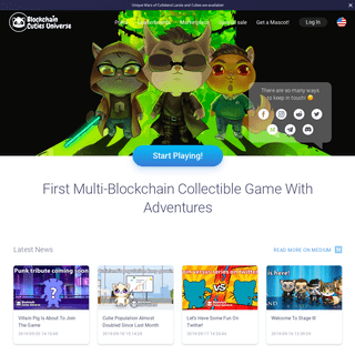 Blockchain Cuties - Cutest blockchain collectable game with adventures