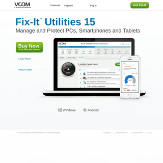 Registry Repair Software & PC Tune Up - Fix it Utilities, System Suite, PowerDesk and more by VCOM