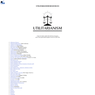 A complete backup of utilitarianism.com