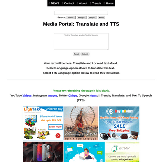 Media Portal- Translate and TTS