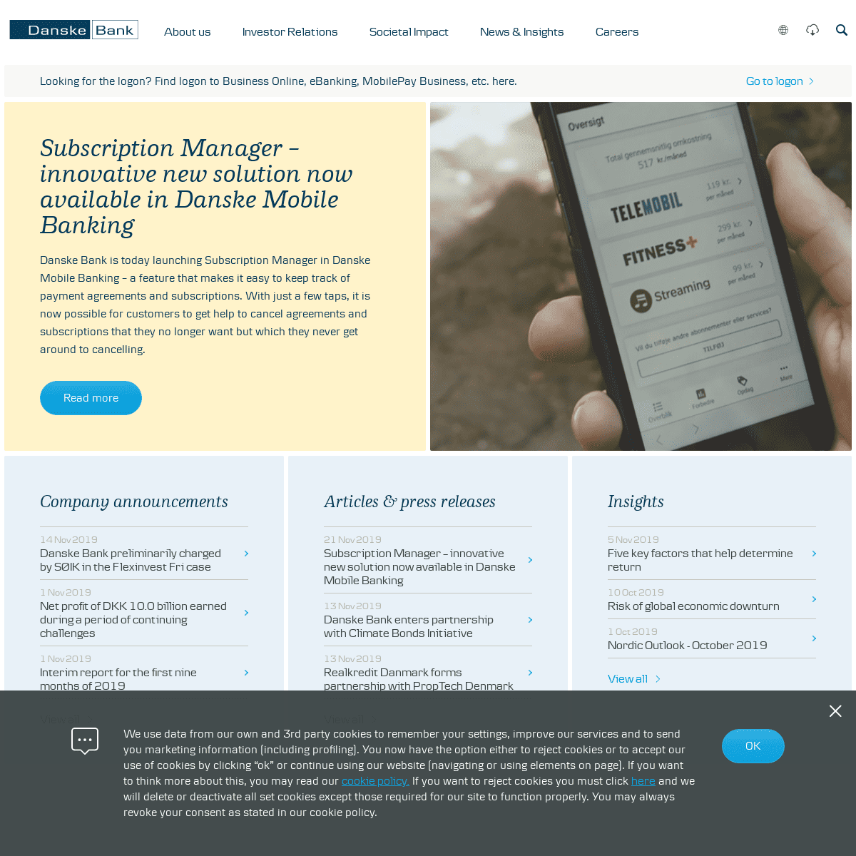 A complete backup of danskebank.com