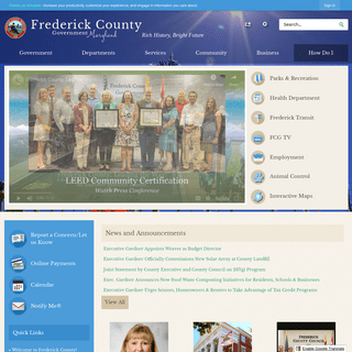 Frederick County MD - Official Website | Official Website