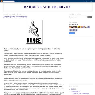 Badger Lake Observer