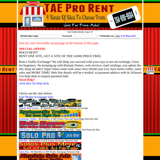Kenny Lessing's TAE Pro Rent - Surf - Solo - Text Ads and tons of Instant Traffic