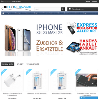 Handyzubehör und Ersatzteile Online Shop für die Schweiz - Phonebazaar