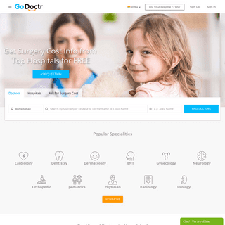 Find Best Doctors, Hospitals in India at GoDoctr