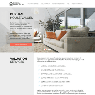 Durham House Values | Residential Home Appraisal & Valuation Services