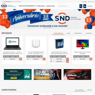SND Distribuição - Distribuidora de Informatica, Notebooks, Games, Cloud, ESD, Nuvem, CSP