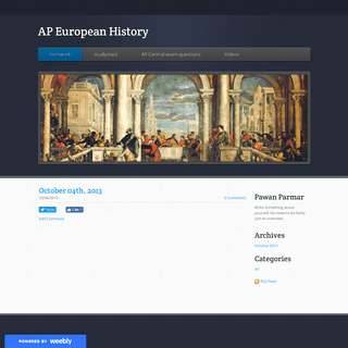 AP European History - homwork