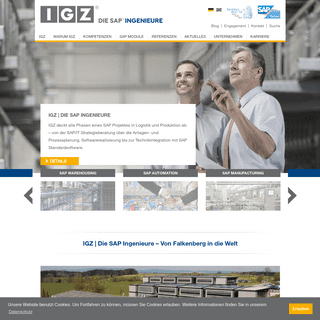 IGZ | Die SAP Ingenieure für Logistik und Produktion