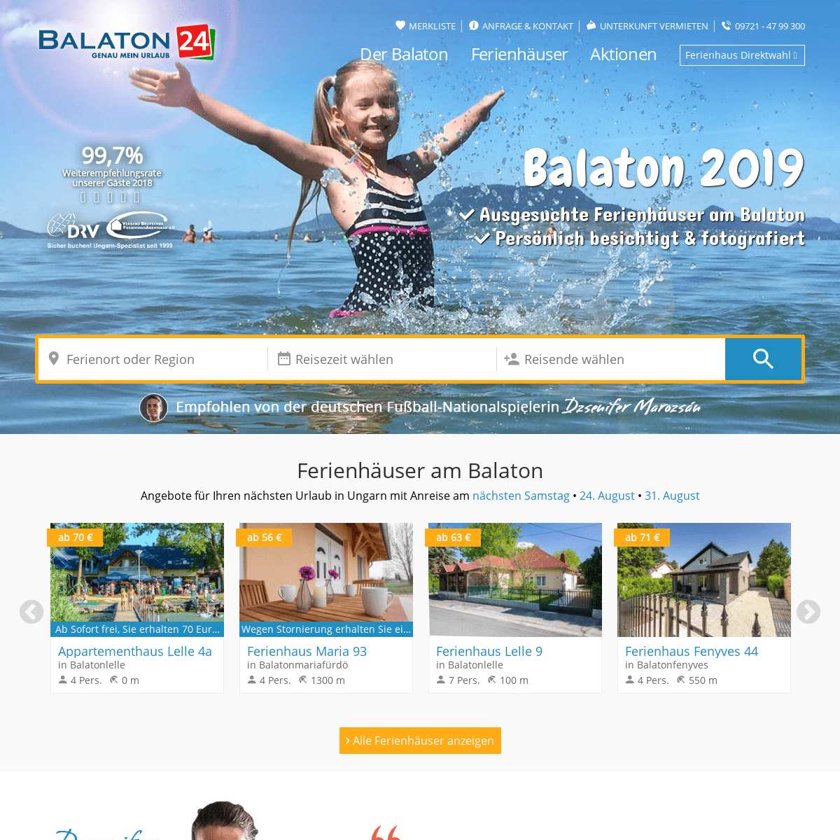 BALATON 24 - Ferienhäuser am Balaton in Ungarn - Plattensee