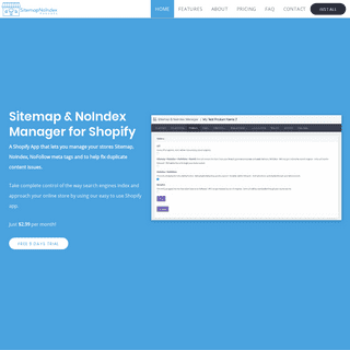 Manage Shopify Sitemap, NoIndex and NoFollow meta tags - Sitemap & NoIndex Manager App