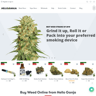 Buy Weed Online, CBD Oil, Wax Weed, Vape Store - Hello Ganja Delivery