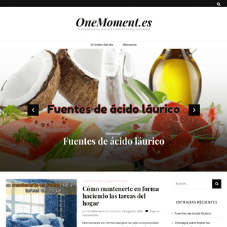 OneMoment.es - Tu blog de cultura, medicina, medio ambiente y actualidad
