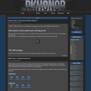 PkHonor - The community-driven RuneScape Private Server