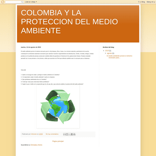 COLOMBIA Y LA PROTECCION DEL MEDIO AMBIENTE 
