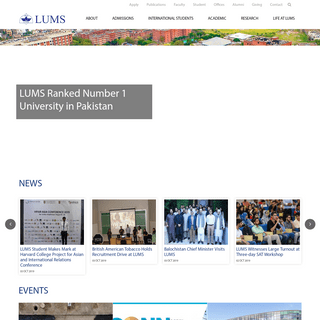 A complete backup of lums.edu.pk