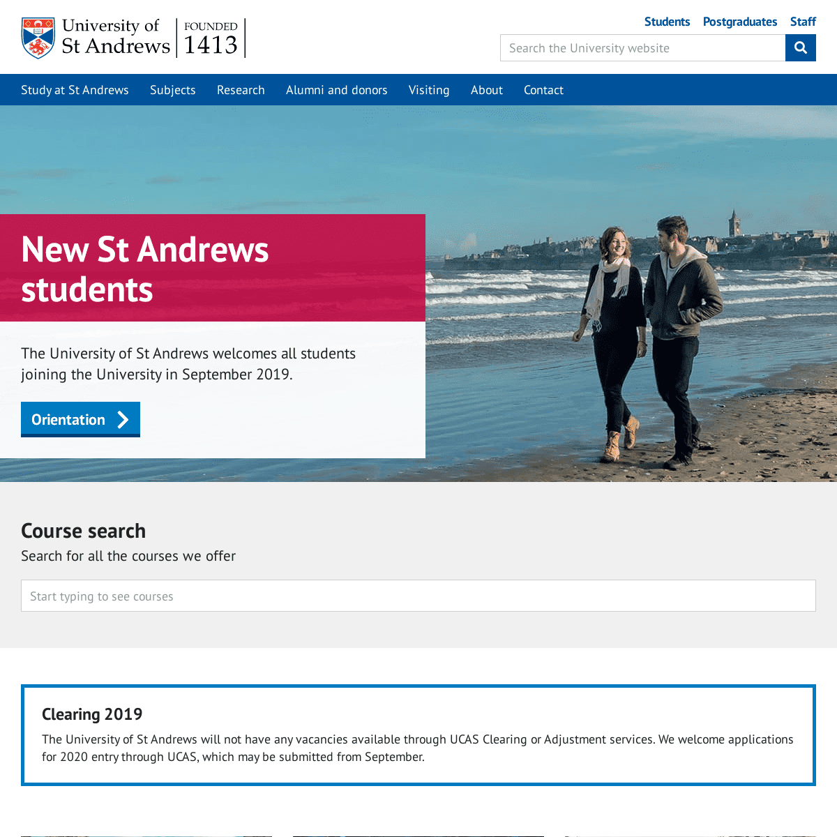 University of St Andrews - Scotland's first university, founded 1413