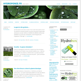 Hydroponie.fr - Culture HydroHydroponie.fr - Culture Hydro