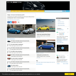 Clubjazz - the forum for the Honda Jazz and Fit