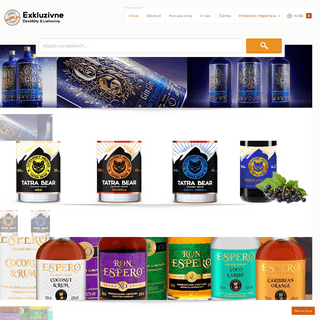 eShop | Destiláty, liehoviny, alkohol, rumy, koňaky, whisky