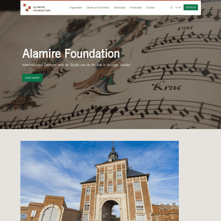 Alamire Foundation | Internationaal centrum voor de studie van de muziek in de Lage Landen - Alamire Foundation
